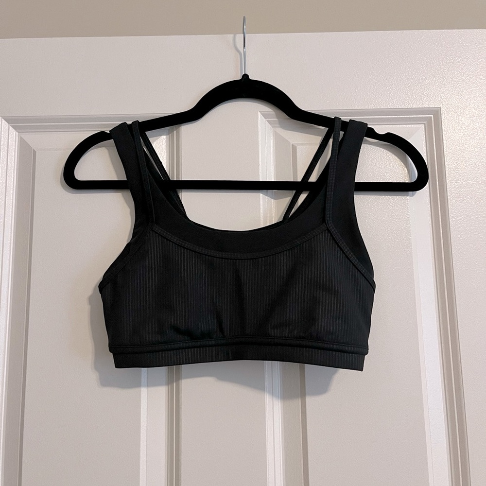 Lululemon Layered Black Sports Bra